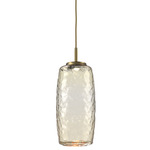Vessel Pendant - Gilded Brass / Vessel Amber