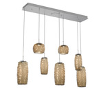 Vessel Linear Multi Light Pendant - Classic Silver / Vessel Bronze