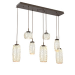 Vessel Linear Multi Light Pendant - Flat Bronze / Vessel Amber