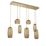 Vessel Linear Multi Light Pendant - Gilded Brass / Vessel Bronze