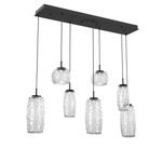 Vessel Linear Multi Light Pendant - Matte Black / Vessel Clear