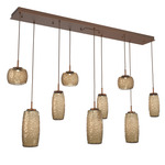 Vessel Linear Multi Light Pendant - Burnished Bronze / Vessel Bronze