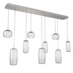 Vessel Linear Multi Light Pendant - Beige Silver / Vessel Clear
