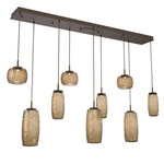 Vessel Linear Multi Light Pendant - Flat Bronze / Vessel Bronze