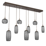 Vessel Linear Multi Light Pendant - Flat Bronze / Vessel Smoke