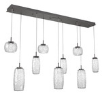 Vessel Linear Multi Light Pendant - Graphite / Vessel Clear