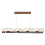 Vessel Linear Chandelier - Burnished Bronze / Vessel Amber