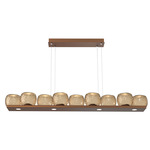 Vessel Linear Chandelier - Burnished Bronze / Vessel Bronze