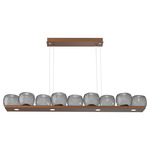 Vessel Linear Chandelier - Burnished Bronze / Vessel Smoke