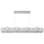 Vessel Linear Chandelier - Classic Silver / Vessel Clear