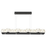 Vessel Linear Chandelier - Matte Black / Vessel Amber