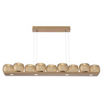 Vessel Linear Chandelier - Novel Brass / Vessel Bronze