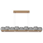 Vessel Linear Chandelier - Novel Brass / Vessel Smoke