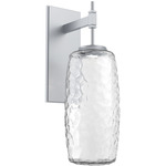 Vessel Tempo Wall Sconce - Classic Silver / Vessel Clear