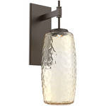 Vessel Tempo Wall Sconce - Flat Bronze / Vessel Amber