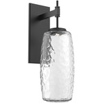 Vessel Tempo Wall Sconce - Matte Black / Vessel Clear