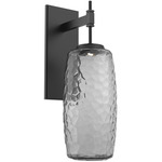 Vessel Tempo Wall Sconce - Matte Black / Vessel Smoke
