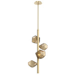 Gem Twisted Vine Chandelier - Gilded Brass / Bronze