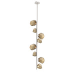 Gem Twisted Vine Chandelier - Metallic Beige Silver / Bronze