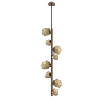 Gem Twisted Vine Chandelier - Flat Bronze / Bronze