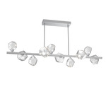 Gem Twisted Branch Chandelier - Classic Silver / Clear
