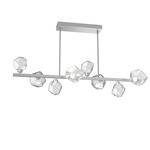 Gem Twisted Branch Chandelier - Classic Silver / Clear
