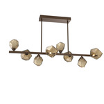 Gem Twisted Branch Chandelier - Flat Bronze / Bronze