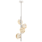 Mesa Twisted Vine Chandelier - Metallic Beige Silver / Mesa Amber