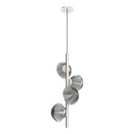 Mesa Twisted Vine Chandelier - Metallic Beige Silver / Mesa Smoke