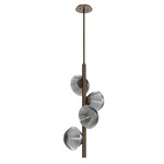 Mesa Twisted Vine Chandelier - Flat Bronze / Mesa Smoke