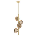 Mesa Twisted Vine Chandelier - Gilded Brass / Mesa Bronze