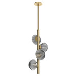 Mesa Twisted Vine Chandelier - Gilded Brass / Mesa Smoke