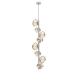 Mesa Twisted Vine Chandelier - Metallic Beige Silver / Mesa Amber