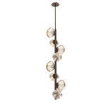 Mesa Twisted Vine Chandelier - Flat Bronze / Mesa Amber