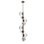 Mesa Twisted Vine Chandelier - Flat Bronze / Mesa Clear