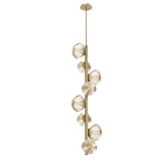 Mesa Twisted Vine Chandelier - Gilded Brass / Mesa Amber