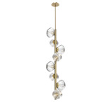 Mesa Twisted Vine Chandelier - Gilded Brass / Mesa Clear