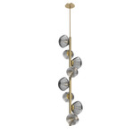 Mesa Twisted Vine Chandelier - Gilded Brass / Mesa Smoke