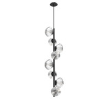 Mesa Twisted Vine Chandelier - Matte Black / Mesa Clear