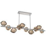 Mesa Twisted Branch Chandelier - Metallic Beige Silver / Mesa Bronze