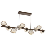 Mesa Twisted Branch Chandelier - Flat Bronze / Mesa Amber