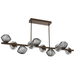 Mesa Twisted Branch Chandelier - Flat Bronze / Mesa Smoke