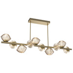 Mesa Twisted Branch Chandelier - Gilded Brass / Mesa Amber