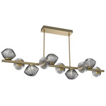 Mesa Twisted Branch Chandelier - Gilded Brass / Mesa Smoke