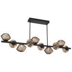 Mesa Twisted Branch Chandelier - Matte Black / Mesa Bronze