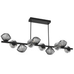 Mesa Twisted Branch Chandelier - Matte Black / Mesa Smoke