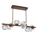 Mesa Twisted Branch Chandelier - Burnished Bronze / Mesa Clear