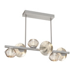 Mesa Twisted Branch Chandelier - Metallic Beige Silver / Mesa Amber