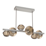 Mesa Twisted Branch Chandelier - Beige Silver / Mesa Bronze