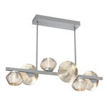 Mesa Twisted Branch Chandelier - Classic Silver / Mesa Amber